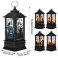 thumbnail image 3 of LELINTA LED Vintage Electronic Candle Decorative, Waterproof Flashing Flame Hanging Lantern Battery LED Lantern Decorative Night Light for Garden Patio Porch Balcony Patio, 8x20 inch 2 Pack, 3 of 8