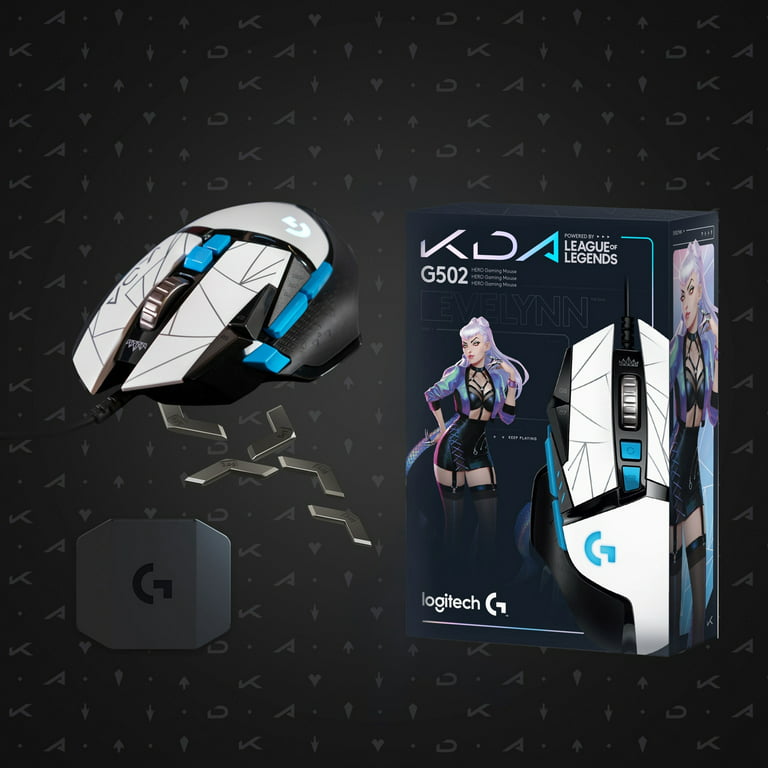  Logitech G502 Hero K/DA High Performance Gaming Mouse - Hero  25K Sensor, 16.8 Million Color LIGHTSYNC RGB, 11 Programmable Buttons,  On-Board Memory - Official League of Legends KDA Gaming Gear : Video Games