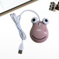 thumbnail image 2 of Ratón con cable perfke para juegos Rana rosa de ojos grandes, 2 of 6