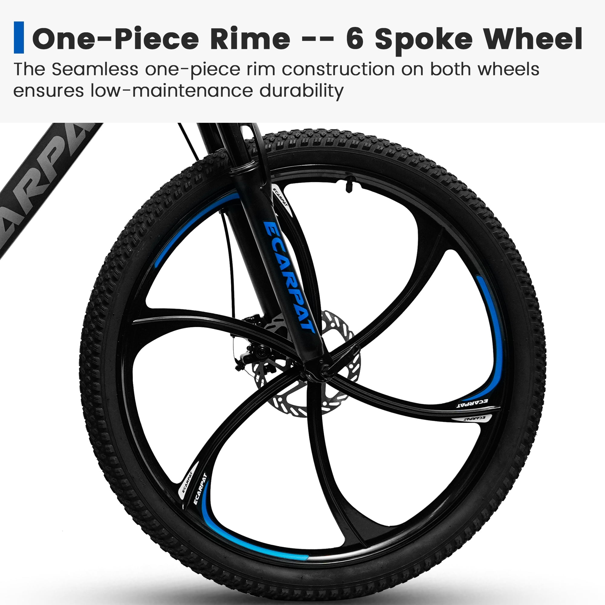26 Inch Full Suspension Mountain Bike for Men, 21 Speed Mountain Bicycle with Dual Disc Brakes, High-Carbon Steel Frame Outdoor MTB Bike for Men Adult, Black