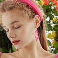 thumbnail image 5 of Acrylic Exaggerated Lightning Earrings Statement Punk Retro Geometric Delicate Neon Personalized Earrings Accessory Jewelry for Women, 5 of 7