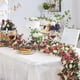 thumbnail image 1 of Guirnalda de rosas artificiales | Guirnalda de flores artificiales para decoración del hogar, fondo de boda y centro de mesa de Acción de Gracias | Ratán floral de plástico de 244 cm de largo, 1 of 6