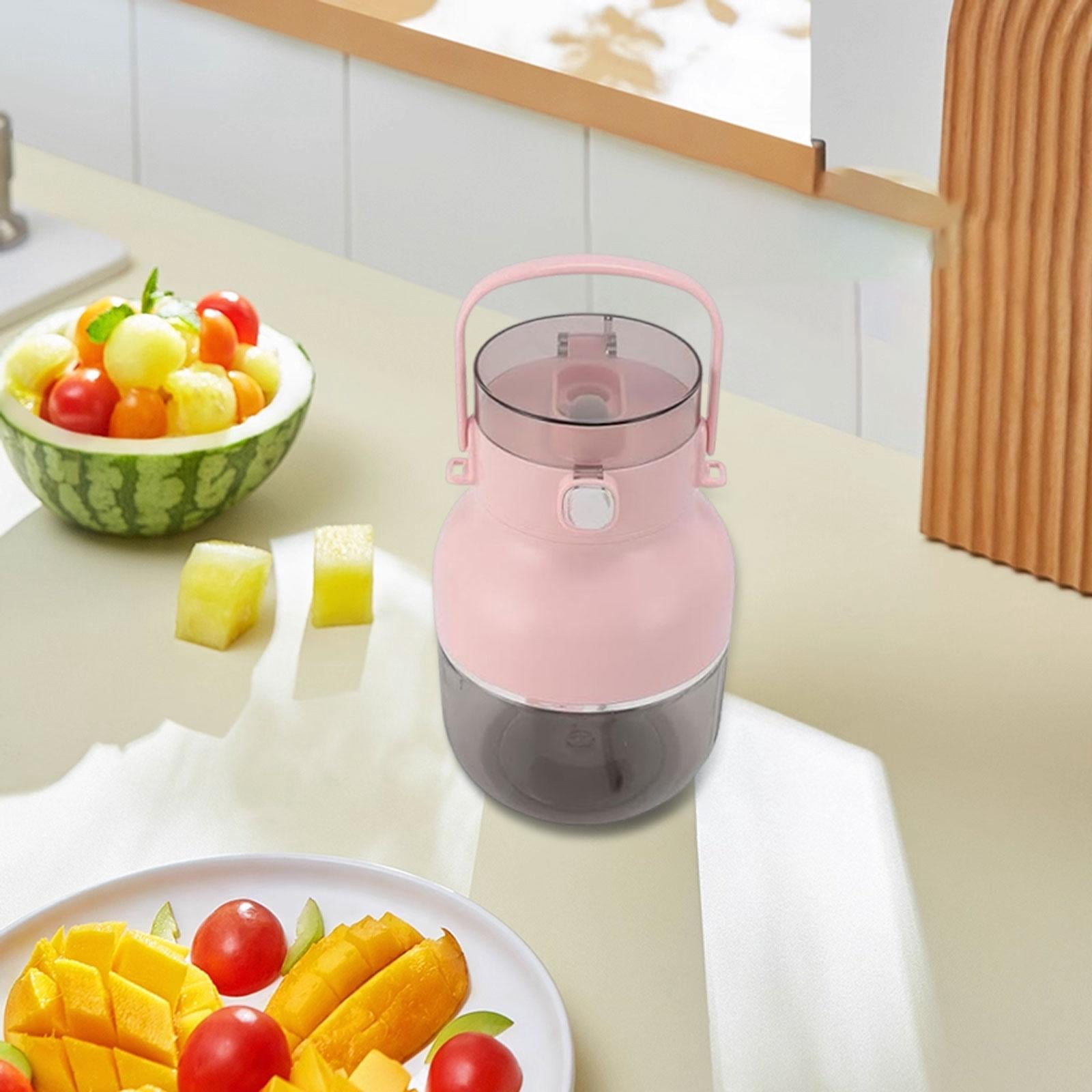 CoudarTitie Portable Electric Blender Personal Juicer 500ml USB C Charging Leakproof Lid 70W Pink