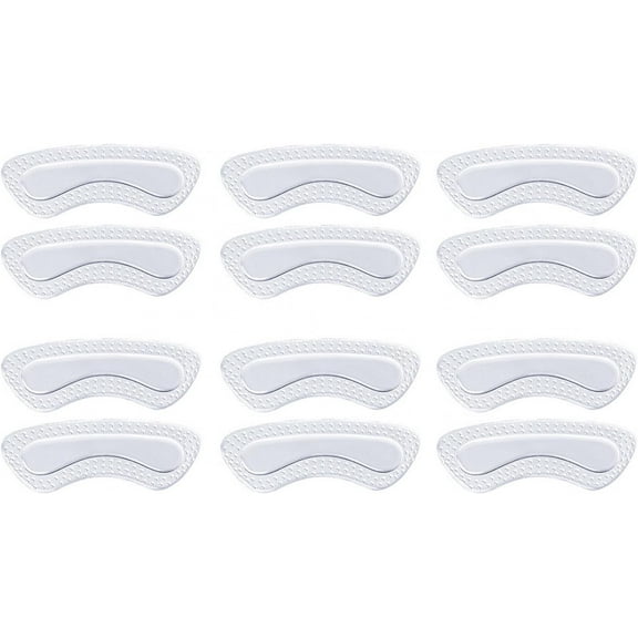12x Shoe Pads Cushion Liner Grips, Heel Protector Invisible Heel Pads Foot Care Back Heel Inserts Insoles for Loose Shoes, Running Shoes, Big Shoes