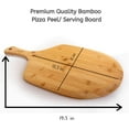 thumbnail image 4 of 100% Organic Bamboo Pizza Peel with Long Handle – Wooden Pizza Board for Baking, Peeling & Serving – Durable, Eco-Friendly Paddle for Pizza Lovers, 4 of 6