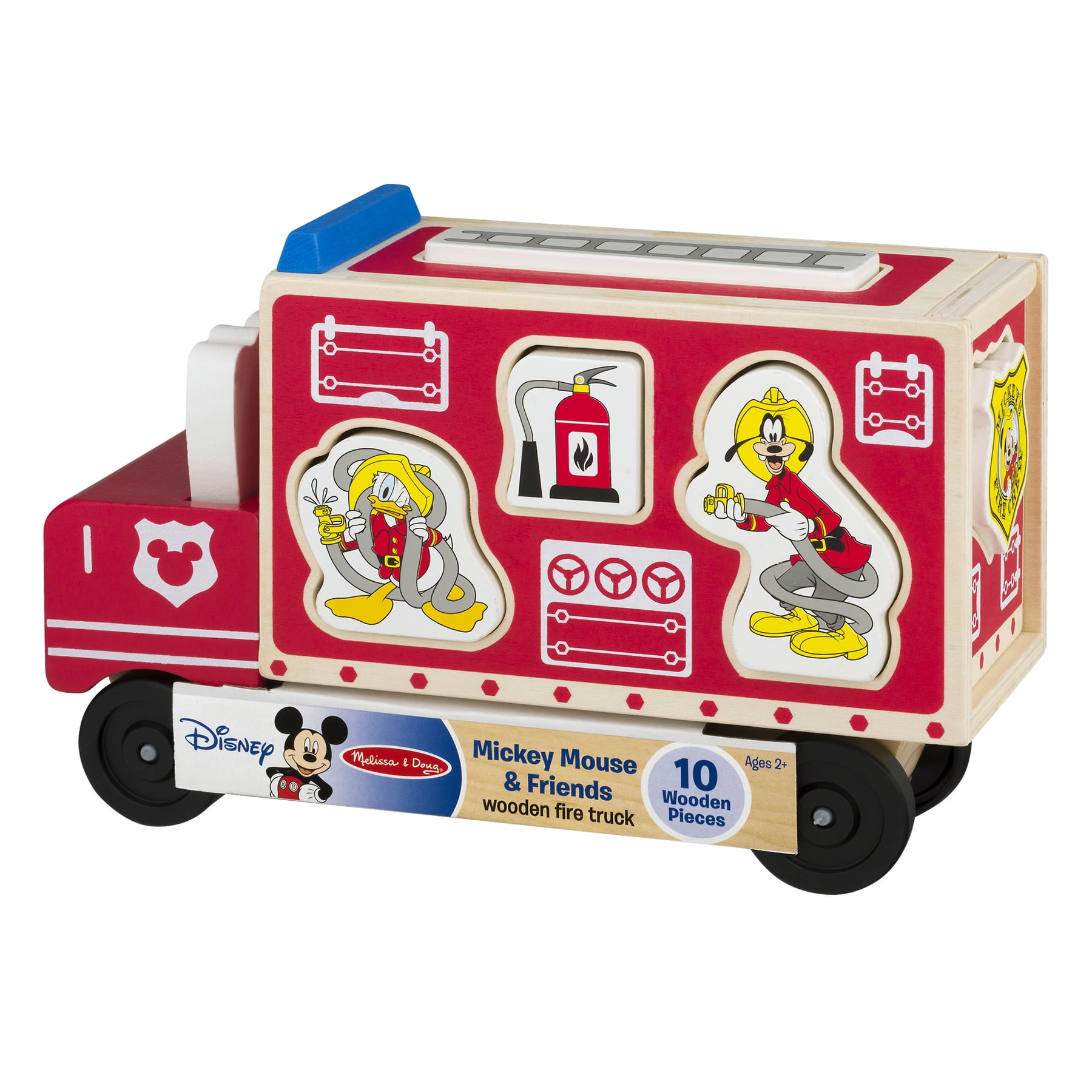 melissa and doug wooden fire truck