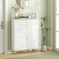 thumbnail image 2 of HOMCOM Armoire de Rangement pour Chaussures avec 2 Tiroirs Basculants pour 12 Paires de Chaussures, Blanc, 2 of 10