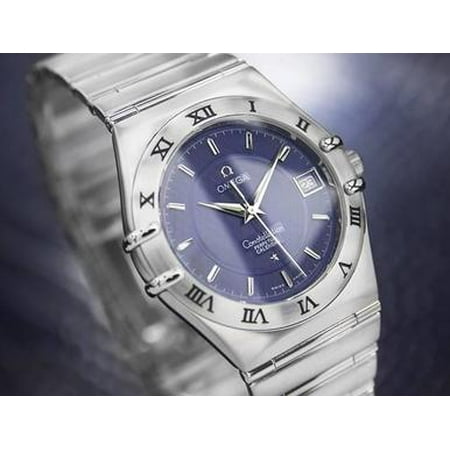 Mens Analog Perpetual Calendar Watch - Omega Constellation Perpetual Calendar Quartz Mens Swiss c2000 Watch RX5180