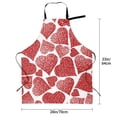 thumbnail image 6 of Goofa Hearts Printed Waterproof Apron 33" Chef Aprons for Men Heavy Duty Chemical Work Apron Adjustable Bib Apron, 6 of 9