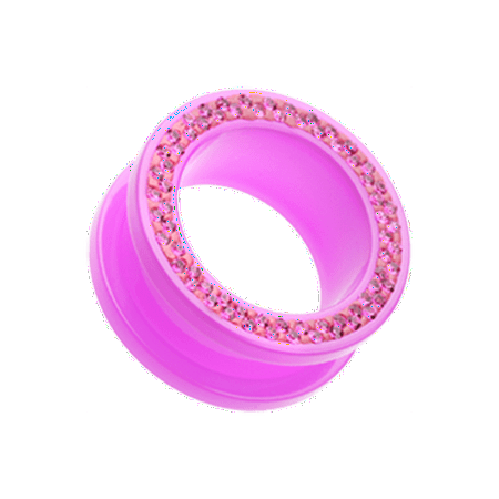 

Multi-Sprinkle Dot Neon Acrylic Flesh Tunnel Ear Gauge Plug