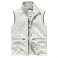 thumbnail image 3 of Jackets for Men, Men's Stand Collar Sleeveless Work Vest Jackets with Multi Pockets | Lightweight Casual Sport Coat,Casual Regular Fit Street Outerwear, 3 of 8