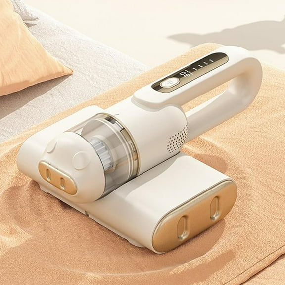 Wireless Handheld Vacuum Cleaner - High Power 12Kpa Suction, 8000 Beats/Min, 6 Speed Modes, 300ml Dust Cup, for Mattress, Sofa, Carpet & Fabric Cleaning, Beige