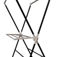 thumbnail image 3 of Benjara BM96035 Plastic & Metal Frame Folding Laundry Rack, Black & White, 3 of 5