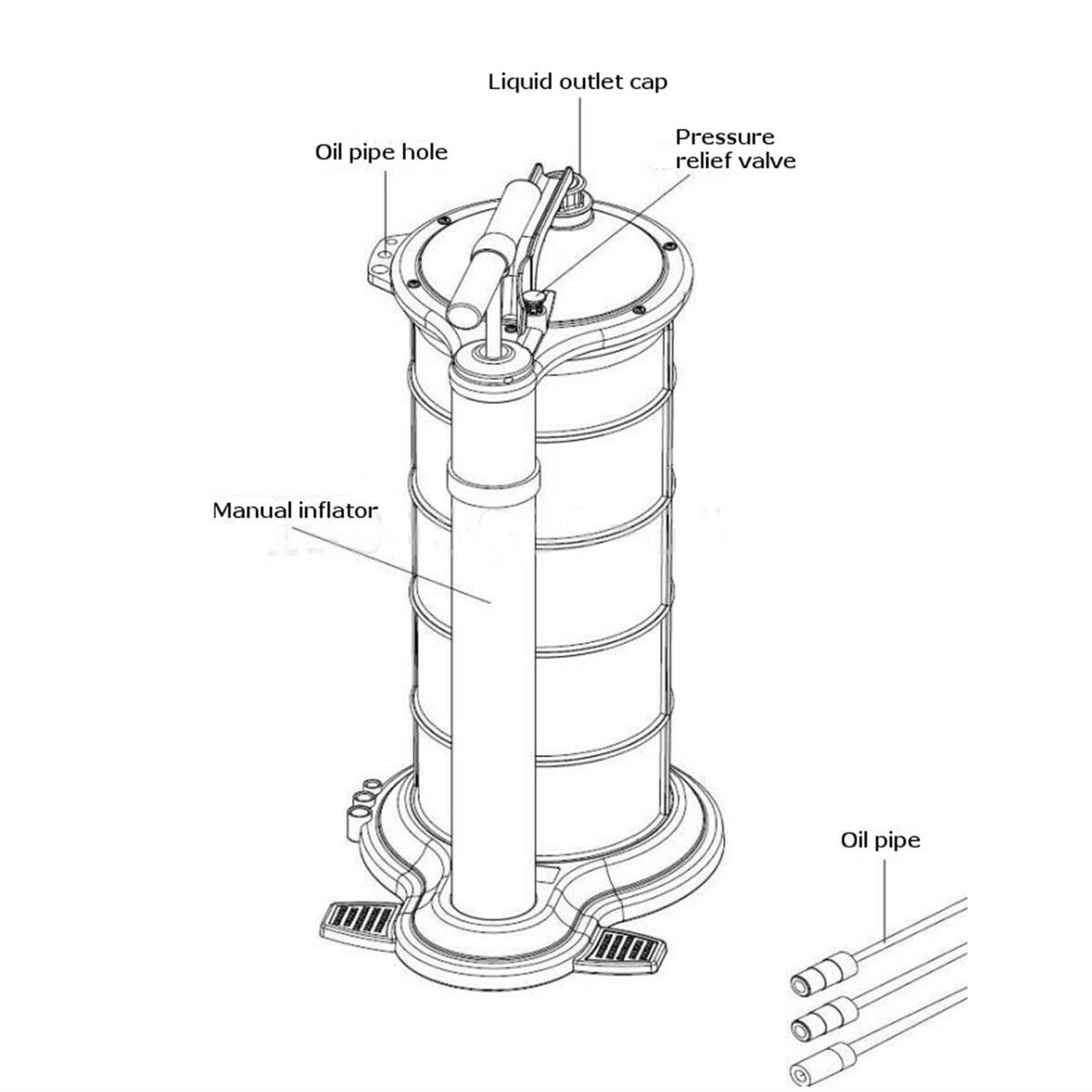 9L Oil Fluid Extractor Pump Manual Vacuum Fuel Suction Car Boat Transfer Tank Extractor Changer Remover ,Corrosion-Resistant