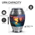 thumbnail image 2 of Yatskia Sunset Fishing Urns for Human Ashes Adult Female, Funeral Burial Urn for Ashes Adult Male, Mini Memorial Keepsake Urns for Human Ash, (Monar 10 Inch and 3 Inch), 2 of 8