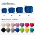 thumbnail image 3 of HARIPUL 3FT Bean Bag Chair with Memory Foam Filled, Large Stuffed Beanbag Chair Soft Sofa with Removeable Dutch Velvet Cover, Dark Blue, 3 of 7