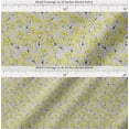 thumbnail image 2 of Soimoi Gray Cotton Voile Fabric Yellow Mustard Leaves Fabric Prints By Yard 42 Inch Wide, 2 of 7