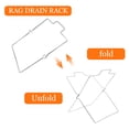 thumbnail image 3 of FRCOLOR Foldable Rubbish Rack Storage Bag Rack Metal Foldable Garbage Bag Racks, 3 of 7
