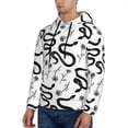 thumbnail image 3 of Naloa Hand Drawn Snake Men's Casual Hooded Collar Drawstring Hoodies Pullover Sweatshirts Casual Long Sleeve Shirts-X-Large, 3 of 7