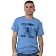 thumbnail image 5 of Fishing Reels Funny Fisher Pun Joke Men's Graphic T Shirt Tees Brisco Brands X, 5 of 6