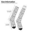 thumbnail image 2 of Daiia Sports Socks winter Ski Element Printed Novelty Crew Socks for Men Women Knee High Socks Cotton Socks Soft & Breathable Support Unisex Socks, 2 of 9