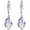 Clear, variant on s925 Sterling Silver 12mm Naked Drill Pear Shape 5A Crystal Women Fashion Dangle Drop Earrings