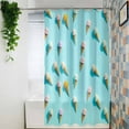 thumbnail image 4 of Shower Curtains for Bathroom-60"x72",Summer Sweet Dessert on Mint Green Waterproof Bath Curtain Grommet Shower Curtain Set with Hooks,Seamless Icy Cream Washable Bath Accessories, 4 of 7