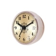 thumbnail image 2 of Reloj de pared impermeable, silencioso, analógico, con ventosa para ducha. Número blanco, 2 of 8