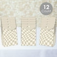 thumbnail image 2 of Big Dot of Happiness Tan Checkered Party - Gift Favor Bags - Party Goodie Boxes - Set of 12, 2 of 8