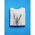 thumbnail image 3 of European Crayfish Sketch Sweatshirt Men -Image by Shutterstock, Male Small, 3 of 4
