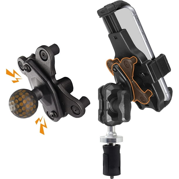 Vibration Dampening Motorcycle Fork Stem Phone Mount, Anti Vibration