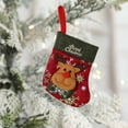 thumbnail image 5 of Christmas Stocking Charm Gift Stocking Cozy Santa Snowman Reindeer Printed Classic Knit Christmas Stocking Personalized Xmas Hanging Decoration Home Farmhouse Fireplace Christmas Decor, 5 of 6