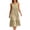 Khaki, variant on Women's Cotton Sleeveless Maxi Dresses Boho Tiered Ruffle A Line with Eyelet Casual Summer Beach Vacation Dresses