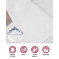 thumbnail image 6 of Boho Blue Flower Kitchen Dish Towels for Drying Dishes Set of 2, Spring Watercolor Country Floral Plant Waffle Weave Microfiber Hand Tea Bathroom Towels Quick Dry & Absorbent Towel 15.7x23.6, 6 of 7