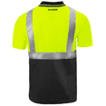 thumbnail image 4 of JORESTECH 5-Pack Hi-Vis Short Sleeve Safety Polo Shirt, Two-Toned, ANSI Class 2 (Yellow/Black, 4XL), 4 of 6