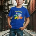 thumbnail image 3 of Fandom Republic Pokemon Gotta Catch Eeveelutions blue youth shirt, 3 of 4