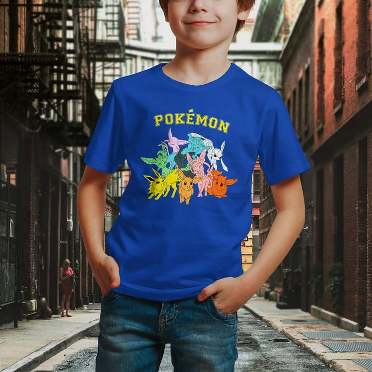 Eeveelution T-Shirt - Pokemon T-Shirt Collection Black T-Shirt / L