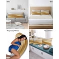 thumbnail image 6 of Yellow Beige Pillow Covers King Size 2 Pack, Modern Oil Painting Abstract Art Soft Bed Throw Pillowcases Breathable Cooling Long Lumbar Body Pillow Sham Cover for Bed Sofa 20''x36'', 6 of 7