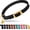 Black, variant on OOPSDOGGY Rolled Leather Cat Collar with Bell - Reflective Kitten Collar with Safety Elastic Strap - Adjustable Small Pet Collars for Cats, Black