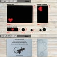 thumbnail image 3 of Mouse Pad Adhesive Bottom - Sticks to Any Surface - Portable - Webcam Covers and Screen Cleaner Included (Heart XOXO), 3 of 6