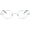 Silver, variant on Agstum Small Round Non-Prescription Optical Eye Glasses Frame Clear Lens 38mm (X-small Size)