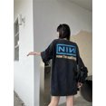 thumbnail image 2 of VTG NIN, camiseta retro de gran tamaño lavada con estampado de uñas de nueve pulgadas, camiseta popular holgada informal de calle alta estadounidense para hombres y mujeres, 2 of 6