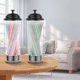 thumbnail image 5 of Ihvewuo Versatile Straw Organizer Container Convenient Straw Dispenser Straw Holder with Lid for Party Plastic Straw Organizer Container for Bar, 5 of 11
