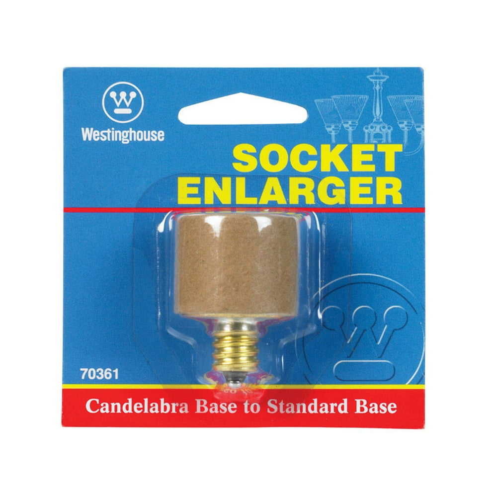 Westinghouse Candelabra to Standard Base Socket Adapter 1 pk