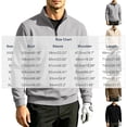 thumbnail image 3 of VgaVtl Long Sleeve Men's Sweatshirts Pullover Fall Winter Collared Officewear Zipper Leisure Clothes for Men Shirts Solid, 3 of 8