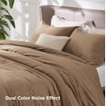 thumbnail image 3 of Juego de edredón Bedsure, tamaño queen, ropa de cama suave, marrón, 3 piezas, 3 of 8