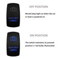 thumbnail image 3 of HAHDAXIA Blue Led Rear View Camera Rocker Switch 5Pin ON Off SPST Toggle Switch for The ARB/Carling/NARVA 4x4 Caravan Jeep Ram SXS UTV 12V/20A 24V/10A, 3 of 6