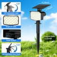 thumbnail image 6 of Solar Lights Outdoor, 2 pack, 3 Lighting Modes, Waterproof Adjustable Landscape Solar Spotlights for Yard, Pathway, Garden, Wall, Pool - Cool White, 6 of 6
