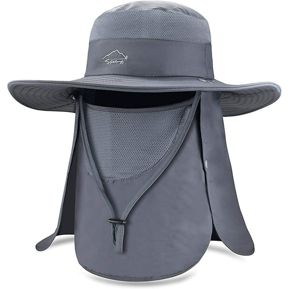 Windproof Fishing Hats UPF50 UV Protection Sun Cap Outdoor Bucket Mesh Hat