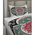 thumbnail image 2 of Ambesonne Orient Fitted & Top Sheet Set with Sham, Floral Ethnic, Multicolor, 2 of 4